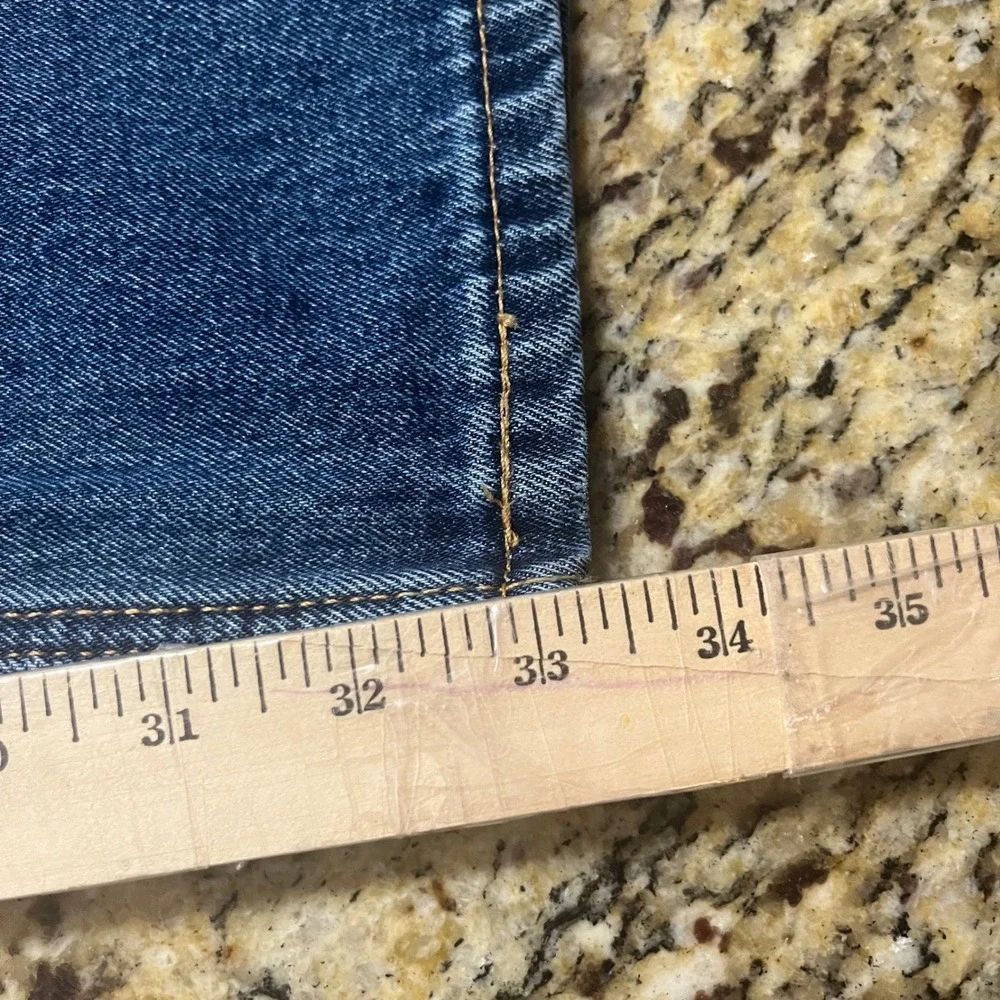 Levis 505 Regular Fit Straight Leg Mens Blue Denim Jeans 34x34
